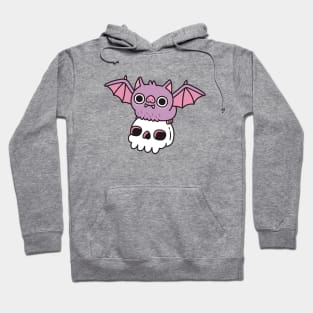 Cute Flying Vampire Bat With Skull Hoodie